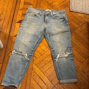 Distressed Light Blue Jeans